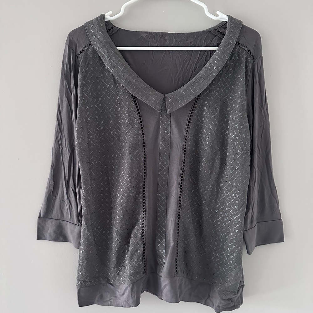 Stretchy Gray Top